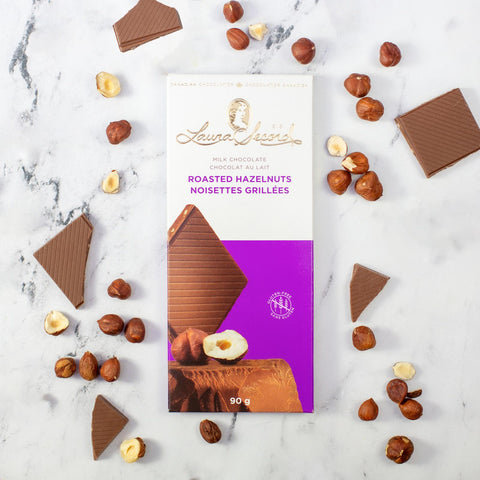 Laura Secord Roasted Hazelnuts Milk Chocolate Bar, 90 g
