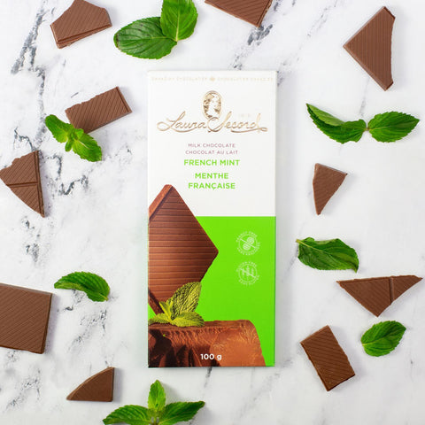 Laura Secord French Mint Chocolate Bar, 100 g