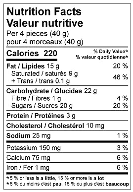 Laura Secord French Mint Chocolate Bar, 100 g