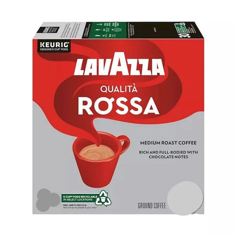 Lavazza Qualità Rossa Medium Roast Coffee K Cup Pods, 24 count