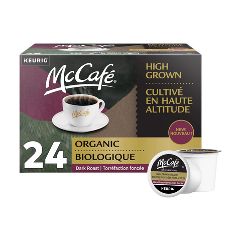 McCafe High Grown Organic K-Cup 24 Single serve