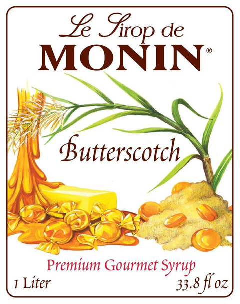 Monin Butterscotch Clean Label Premim Syrup, 1L.