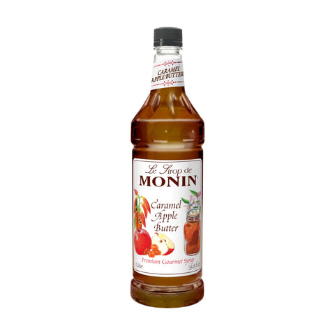 Monin Caramel Apple Butter Clean Label Premium Syrup, 1L.