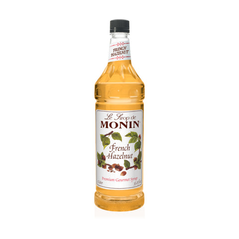 Monin French Hazelnut Clean Label Premium Syrup, 1L