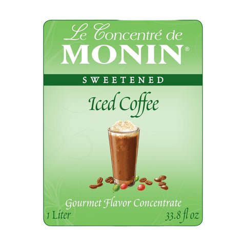 Monin Iced Coffee Clean Label Syrup Concenrate, 1L