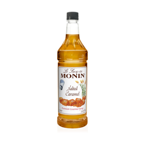 Monin Salted Caramel Clean Label Premium Syrup, 1 L