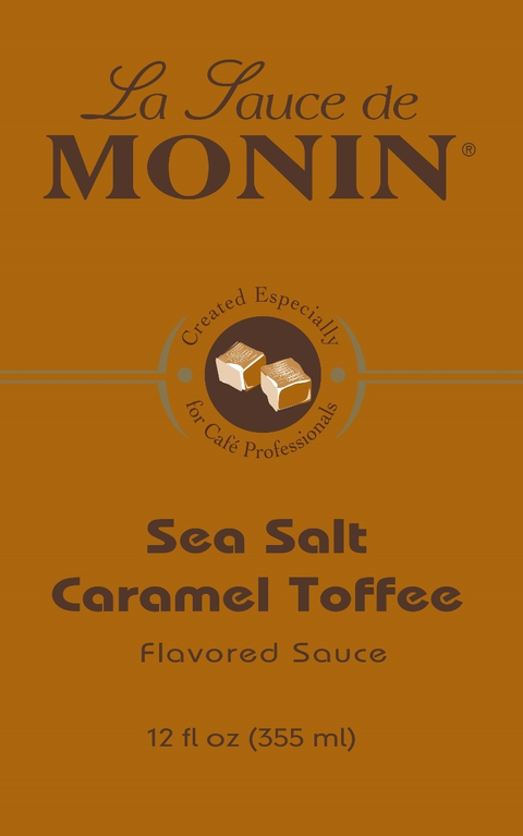 Monin Sea Salt Caramel Toffee Sauce 355ml