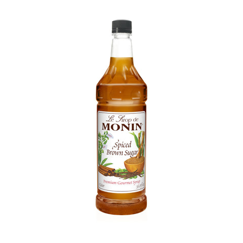 Monin Spiced Brown Sugar Clean Label Premium Syrup, 1L.