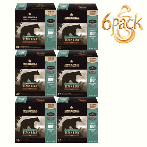 Muskoka Roastery Black Bear Decaf Single Serve  K-Cup® Coffee Pods, 20 pack