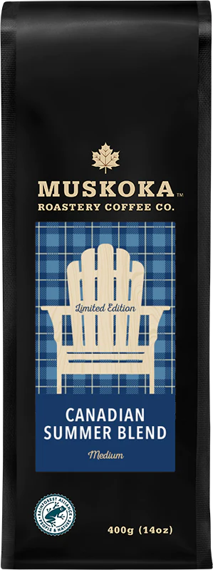Muskoka Roastery Canadian Summer Blend Whole Beans Coffee, 400g.