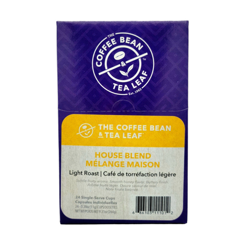 The Coffee Bean and Tea Leaf House Blend 24 Single Serve Cups