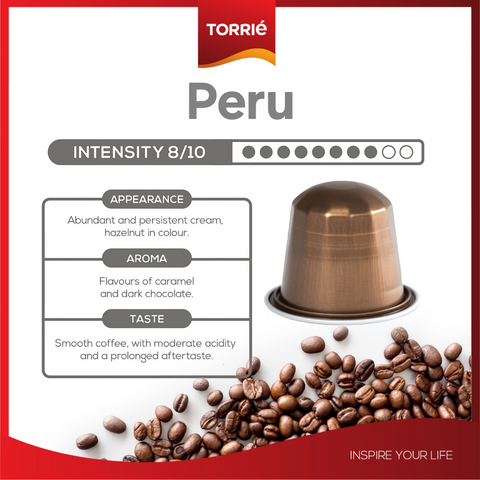 Torrié Peru Nespresso® Compatible Single Serve Coffee, 10 Capsules - Original Line