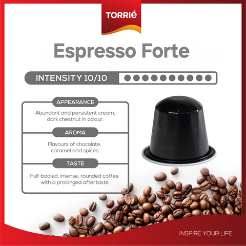 Torrié Expresso Forte Nespresso Compatible 10  single serve