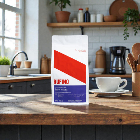 Rufino South Pacific Whole Beans Coffee, 340g.