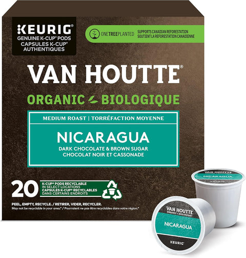 Van Houtte Nicaragua Organic Fairtraide 20 Single Serve