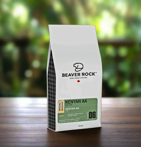 Beaver Rock Kenyan AA (Special Reserve) Whole Beans Coffee, 340g.