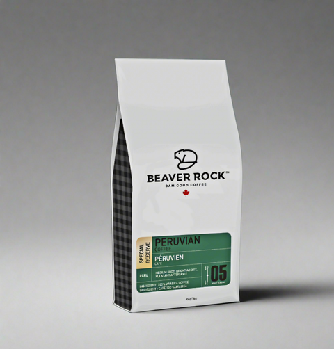 Beaver Rock Peruvian (Special Reserve) Whole Beans Coffee, 340g.