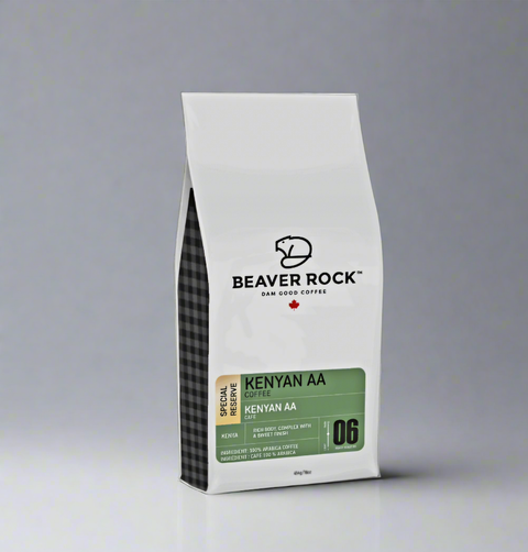 Beaver Rock Kenyan AA (Special Reserve) Whole Beans Coffee, 340g.