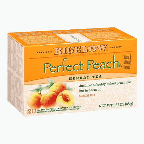 Bigelow Perfect Peach Herbal Tea 20 tea bags