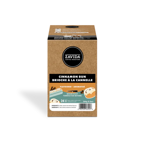 Zavida Cinnamon Bun Single-Serve Coffee - 24 Pods