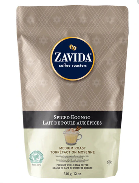 Zavida Spiced Egg Nog Whole Beans 340g