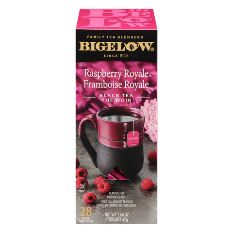 Bigelow Raspberry Royale Black Tea, Box of 28 Tea Bags