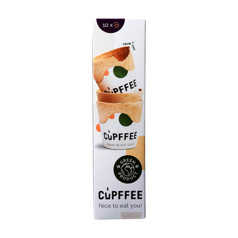 Cupffee Edible Cup Small (110ml.), Pack of 10 cups