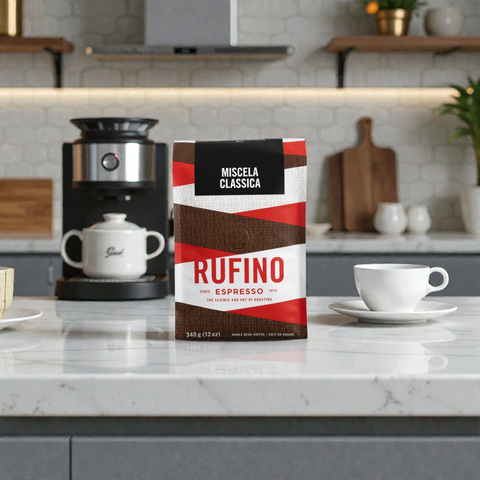 Rufino Miscela Classica Espresso Whole Beans Coffee, 340g.