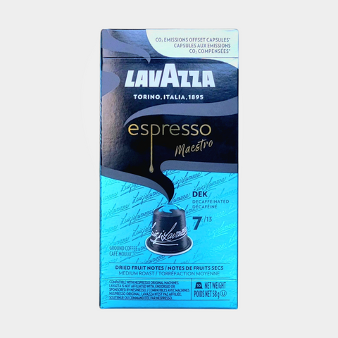Lavazza Espresso Maestro Decaf Nespresso® Compatible Single Serve Coffee, 10 Capsules - Original Line