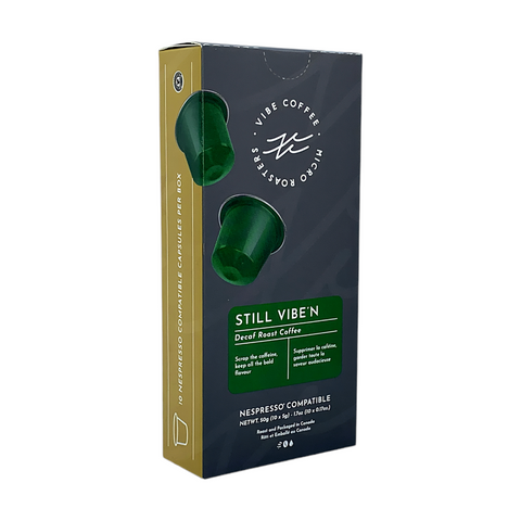 Vibe Coffee Still Vibe'N Decaf Nespresso® Compatibles, Box of 10 Capsules