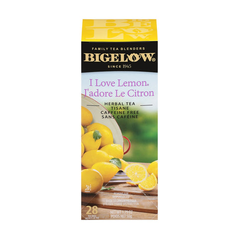 Bigelow I Love Lemon Heabal Tea, Box of 28 Tea Bags
