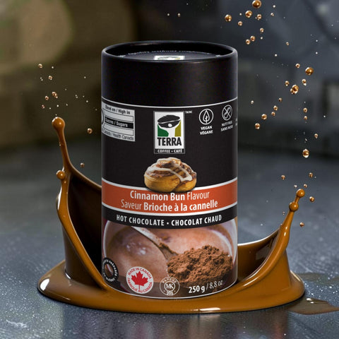 Terra Cinnamon Bun Hot Chocolate, 250g.