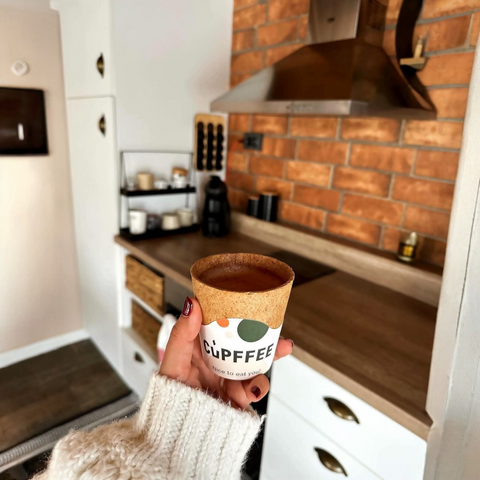 Cupffee Edible Cup Large (220ml), pack of 12 cups