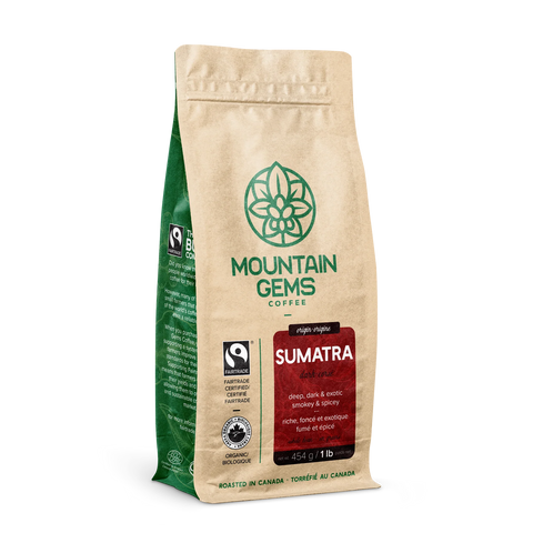 Mountain Gems Organic Sumatra 454g Whole Beans