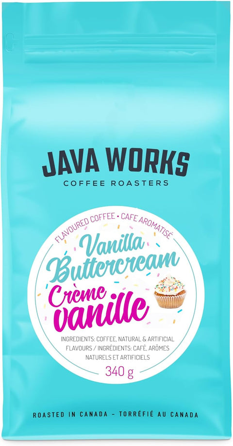 Java Works Vanilla Buttercream Whole Beans 340g