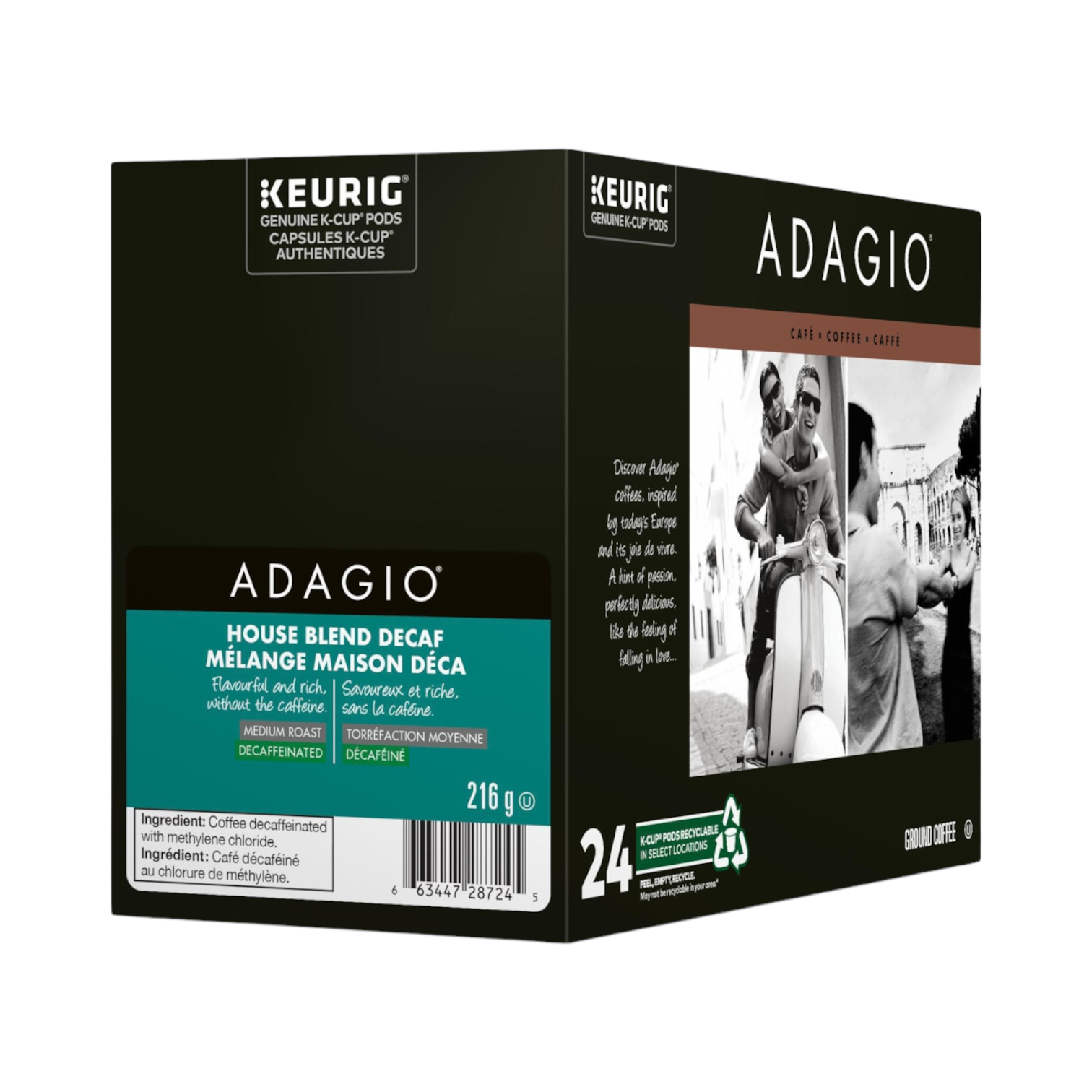 Adagio House Blend Decaf Single Serve K-Cup® Coffee Pods – Bean Here ...