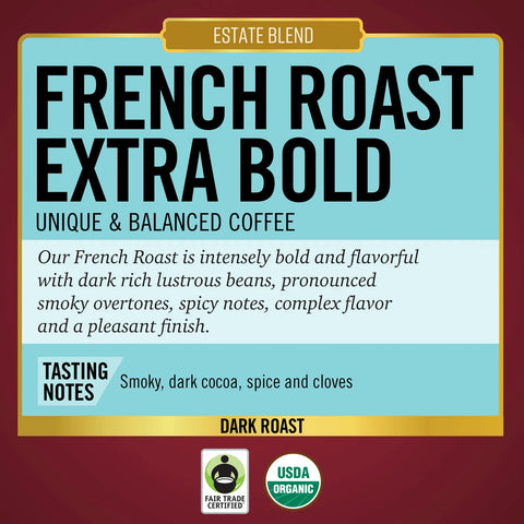 Barrie House French Roast Extra Bold Fair Trade Organic Single Serve K-Cup® Coffee Pods