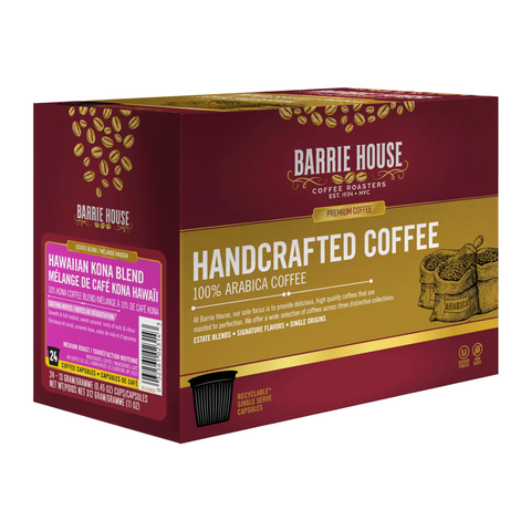 Barrie House 10% Hawaiian Kona Blend Single Serve K-Cup® Coffee Pods