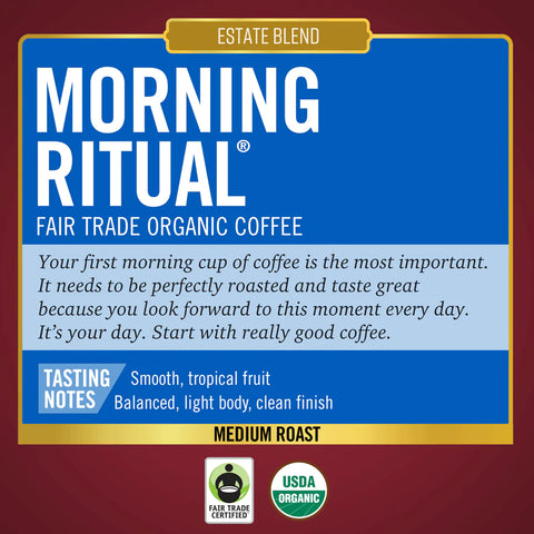 Barrie House Morning Ritual Fair Trade Organic Single Serve K-Cup® Coffee Pods