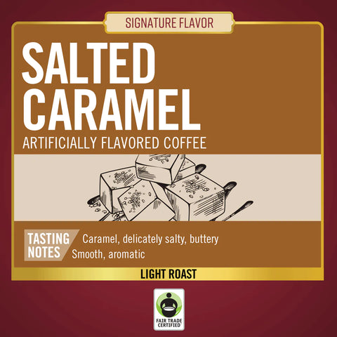 Barrie House Salted Caramel Fair Trade Flavored Single Serve K-Cup® Coffee Pods