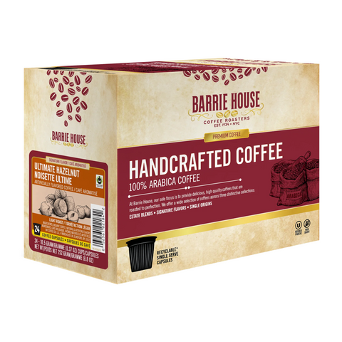 Barrie House Ultimate Hazelnut Fair Trade Flavored Single Serve K-Cup® Coffee Pods