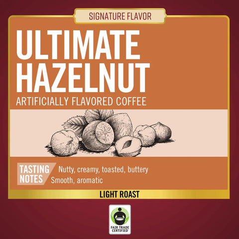 Barrie House Ultimate Hazelnut Fair Trade Flavored Single Serve K-Cup® Coffee Pods