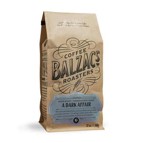 Balzac's Coffee Roasters A Dark Affair Whole Bean Coffee 12 oz.
