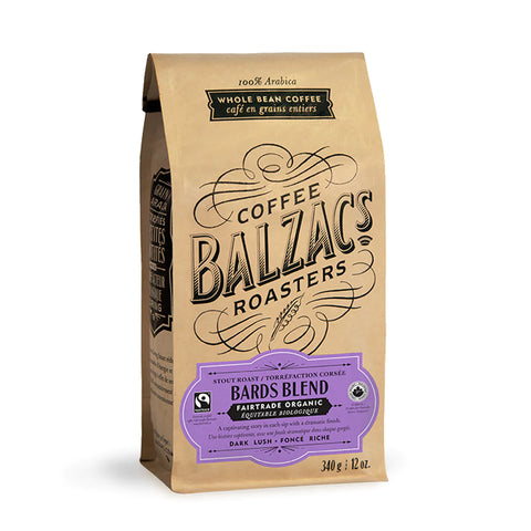 Balzac's Coffee Roasters Bards Blend Whole Bean Coffee 340gr
