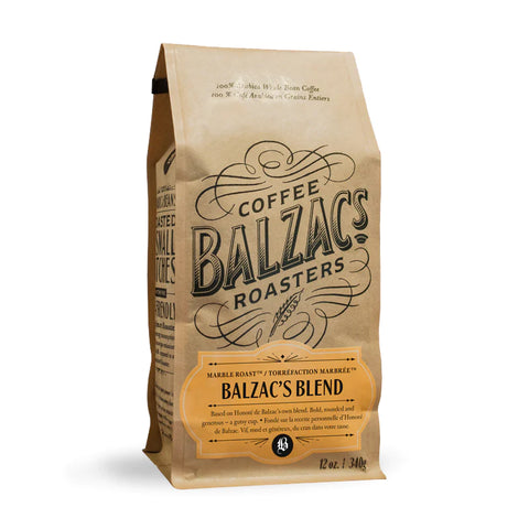 Balzac's Coffee Roasters Balzac's Blend Whole Bean Coffee 340gr