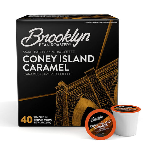 Brooklyn Bean Coney Island Caramel Single Serve K-Cup® Coffee Pods, 40 pack
