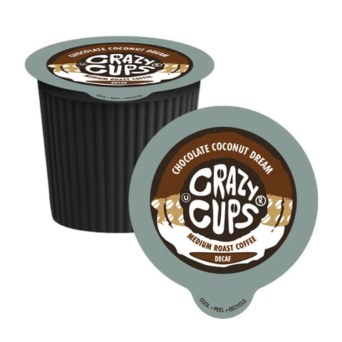 Crazy Cups Decaf Chocolate Coconut Dream Single Serve K-Cup® Coffee Pods