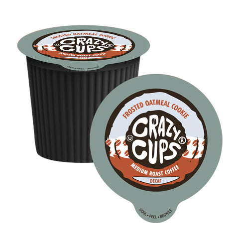 Crazy Cups Frosted Oatmeal Cookie DECAF Single Serve K-Cup® Coffee Pods