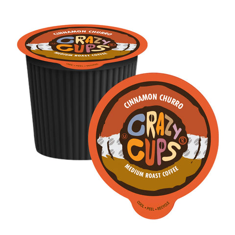 Crazy Cups Cinnamon Churo Single Serve Coffee K-Cup® Coffee Pods