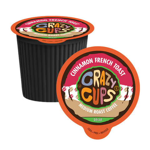 Crazy Cups Cinnamon French Toast Decaf Single Serve K-Cup® Coffee Pods